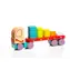 CUBIKA 13425 LKW mit geometrischen Formen - Holzpuzzle / 19 Teile / ab 18 Monaten