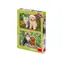 Dino Puzzle Hund und Katze im Garten / 2x48 Teile / ab 4 Jahren