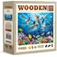 Wooden City Holzpuzzle „Fröhliche Delfine“, 1010 Teile / ab 14 Jahren