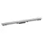 Hansgrohe RainDrain Match PLUS - Duschrinne 100 cm | mit Rost | gebürsteter Stahl 