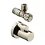 Hansgrohe Eckventile - Eckventil mit Deckel | gebürstetes Nickel