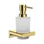 Hansgrohe AddStoris - Seifenspender mit Halterung | Milchglas/poliertes Gold-Look