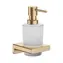 Hansgrohe AddStoris - Seifenspender mit Halterung | Milchglas/gebürstete Bronze