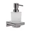 Hansgrohe AddStoris - Seifenspender mit Halterung | Milchglas/gebürstetes Schwarzchrom