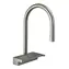 Hansgrohe - Aquno Select Spültischarmatur mit Ausziehbrause und Flachbrause, Sbox, Edelstahloptik