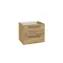 kielle - Waschbeckenunterschrank, 60x50x46 cm, 2 Schubladen, goldene Eiche