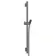 Hansgrohe - Duschstange 65 cm mit Brauseschlauch, gebürstetes Schwarzchrom