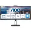 34" AOC CU34V5CW/BK schwarz / VA / 3440 x 1440 / 21:9 / 1ms / 3000:1 / 300cd-m2 / HDMi + DP + USB-C / VESA / Lautsprecher