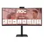 34" AOC CU34E4CW schwarz / VA / 3440 x 1440 / 21:9 / 4 ms / 3500:1 / 350 cd/m / HDMI + DP + USB-C / VESA