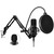 Connect IT ProMic USB schwarz / Tischmikrofon / POP-Filter + Arm / USB / 2,5 m