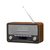 Denver DAB-18 braun / UKW-Radio / 2x 2W / DAB+ / Alarm / RDS / LCD / AUX IN
