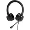 PORT CONNECT 901605 Stereo-Headset mit Mikrofon / USB-A & USB-C / Kabel 1,8 m / Schwarz