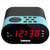 LENCO CR-07 blau / UKW-Radio / Uhr / Alarm / LED-Anzeige