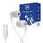 3mk Kabelgebundene Ohrhörer USB-C weiß / Stereo-Ohrhörer mit Mikrofon / USB-C