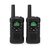 Nedis Walkie-Talkie Set schwarz / 2x Walkie-Talkie / 2 Ohrhörer / Bis zu 6 km / 8 Kanäle / PTT / VOX 