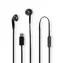 Nedis Kabelgebundene Kopfhörer schwarz / USB-C / Kabellänge: 1,20 m / Eingebautes Mikrofon / Lautstärkeregler 