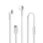 Nedis Kabelgebundene Kopfhörer weiß / USB-C / Kabellänge: 1,20 m / Integriertes Mikrofon / Lautstärkeregler 