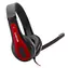 Canyon CNS-CHSC1BR / leichtes PC-Headset / kombinierter 3,5-mm-Klinkenstecker / Leder-Ohrpolster / schwarz-rot