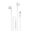 Dudao X3C kabelgebundene In-Ear-Kopfhörer weiß / mit Mikrofon / USB-C / 1,2 m