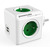 PowerCube Original USB grün / 4 Buchsen / 2x USB- Port
