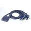 Aten CS-64US / 4- Port KVM USB Mini / Audio / 0,9 m integrierte Kabel