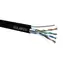 Solarix Installationskabel CAT5E FTP 305m selbsttragend schwarz / Außeninstallation / PE-Mantel / geschirmt / Spule