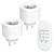 Solight DY08 Ferngesteuertes Steckdosen-Set 2 + 1 / 2 Steckdosen / 1 Controller / Lerncode