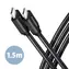 Axagon BUCM3-CM15AB Kabel USB-C auf USB-C schwarz / 1,5 m / 3 A