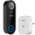 Evolveo Ringo DB2 / Kabellose Video-Türklingel / 130°-Kamera / WLAN / microSD / Nachtsicht / IP65