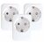 Immax NEO LITE SMART Set 3x Smart Indoor Socket v2 (F) / Pinless (Typ F) / Wi-Fi / Google & Amazon Alexa & TUYA