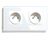 iQtech Millennium KIM1W2 weiß / Smart-Steckdose / WLAN / 2x Steckdose 16A (F) / Verbrauchsmessung