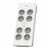 Philips SPN7080WA/58 weiß / Überspannungsschutz / Schuko / 8 Steckdosen / 2m
