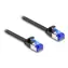 DeLock Patchkabel RJ-45 (M) - RJ-45 (M) flach Cat.6A 2m schwarz