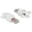 DeLock Stecker RJ45 Cat.6 UTP weiß 2 Stk