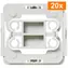 Homematic IP Adapter Berker B2 (20 Stück) / für Rahmen und Abdeckungen Berker S1/Modul 2/B1/B3/B7/Q1