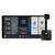 Shelly Wanddisplay X2 schwarz + Blu H&T / Intelligentes Bedienfeld mit WLAN und Bluetooth + Temperatur- und Feuchtigkeitssensor