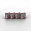 Lindy 40450 USB-Anschlussblocker, rosa / 4 Stück