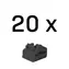 Lindy 47892 RJ-45 Portblocker ohne Schlüssel schwarz / 20 Stück.
