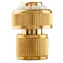 Neo Tools 15-733 Gold / Schnellkupplung mit STOP-Funktion / Material Messing / 3/4"