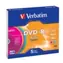 Verbatim 5 Stück DVD- R 4,7 GB 16x (Farbe) / SlimCase