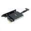 Akasa Dual M.2 PCIe SSD-Adapter mit passivem Kühlkörper / RGB-LED 