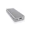Icy Box IB-1817Ma-C31 silber / Externe Box für M.2 PCIe NVMe SSD / M.2 2230 & 2242 & 2260 & 2280 / USB-C