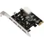 MicroConnect PCIe 4 USB3.0 Erweiterungskarte VL805 / 4+1x USB2.0