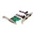 MicroConnect PCIe 1x DB25 parallele und 2x DB9 serielle Erweiterungskarte