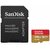 SanDisk Extreme microSDXC 256GB + Adapter / Klasse 10 / UHS-I / Lesen: bis zu 190MBs