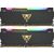 Patriot Viper Steel RGB 32 GB (2 x 16 GB) 3200 MHz schwarz / DDR4 / CL16 / XMP 2.0 / Nicht-ECC / Ungepuffert / 1,35 V