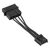 Kolink Adapter 4-Pin Molex auf Diskette 5cm schwarz