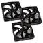 Noiseblocker NB-eLoop-Lüfter B12-PS Black Edition 3 Stück / 120 mm / 21,2 dB bei 1500 U/min / 58,09 CFM / 4-Pin-PWM