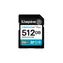 Kingston Canvas Go PLUS SDXC 512 GB / UHS-I V30 / U3 / Klasse 10 / Lesen: bis zu 200 MB / Schreiben: bis zu 160 MB