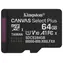 Kingston Canvas Select PLUS Gen3 microSDXC 64GB / UHS-I V30 / U3 / Klasse 10 / Lesen: bis zu 100 MB/s / Schreiben: bis zu 100 MB